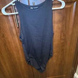 Zara & Forever 21 Black Sleeveless Bodysuits